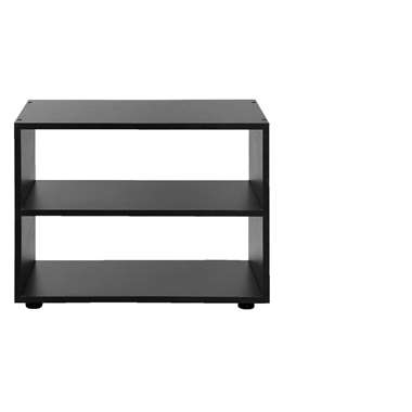 TV-meubel Vancouver - zwart/hout - 45x60x39 cm - Leen Bakker