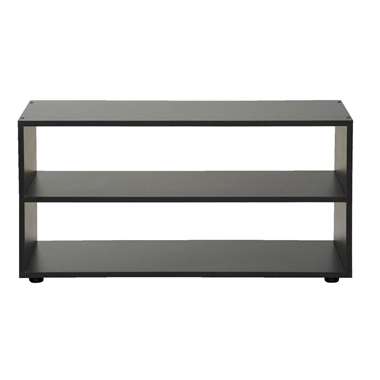 TV-meubel Vancouver - zwart/hout - 45x90x39 cm - Leen Bakker