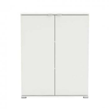 Kast Perfect 2-deurs - wit - 101x80x35 cm - Leen Bakker