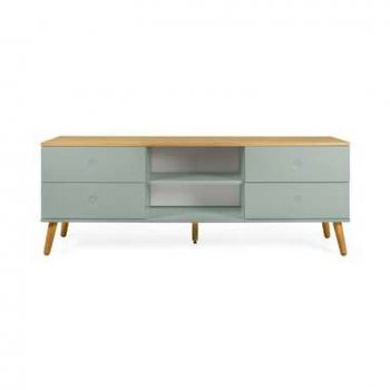 Tenzo tv-meubel Dot - groen/eiken - 60x162x43 cm - Leen Bakker