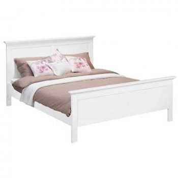 Bed Fleur verhoogt de rustieke sfeer in je slaapkamer. Met haar eenvoudige ontwerp en witte kleur oogt dit bed mooi en romantisch.