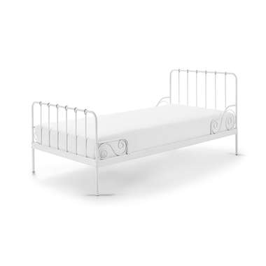 Vipack Alice bed is een tijdloos en romantisch éénpersoonsbed met een matrasmaat 90x200cm. Het bed is vervaardigd uit metaal.