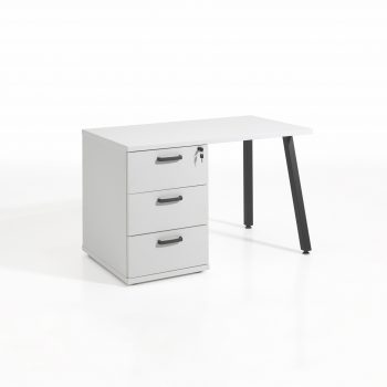 Met dit compacte bureau kun je in elke ruimte in je huis werken! Voldoende opbergruimte voor al je spullen middels de 3 laden