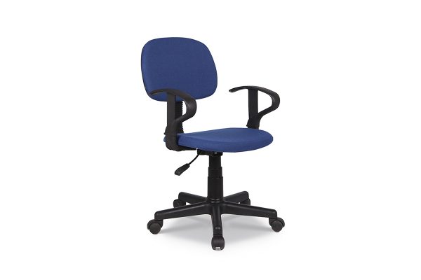 Leuke (kinder-) bureaustoel in meerdere kleuren. De zithoogte van de bureaustoel is in hoogte verstelbaar van 40 cm tot 54 cm en het zitvlak heeft een polyester bekleding.