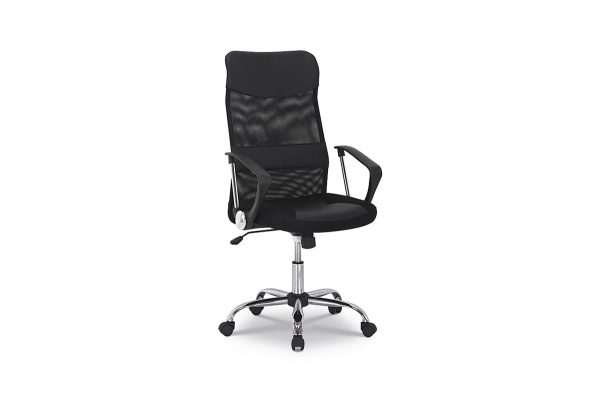 Eenvoudig maar fijne bureaustoel. De zithoogte van de bureaustoel is in hoogte verstelbaar van 46 cm tot 56 cm en het zitvlak heeft een polyester bekleding.